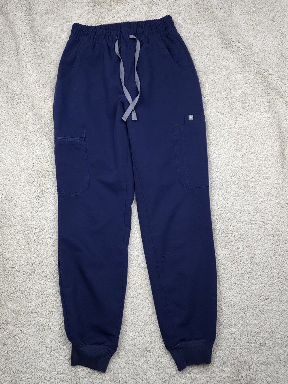FIGS Hospital Nursing Scrub jogger Navy Womens Size XS STretch Pockets USA